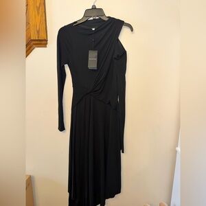 Halston Heritage Black Long Sleeve Dress